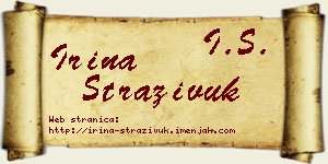 Irina Straživuk vizit kartica
